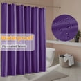 thumbnail image 1 of Yiannan Waterproof Fabric Shower Curtain Liner with 3 Magnets,Machine Washable，Mold Resitant,72x72inch,Purple, 1 of 7