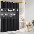 thumbnail image 1 of Yiannan Waterproof Fabric Shower Curtain Liner with 3 Magnets,Machine Washable，Mold Resitant,Extra Long 72x84inch, 1 of 8