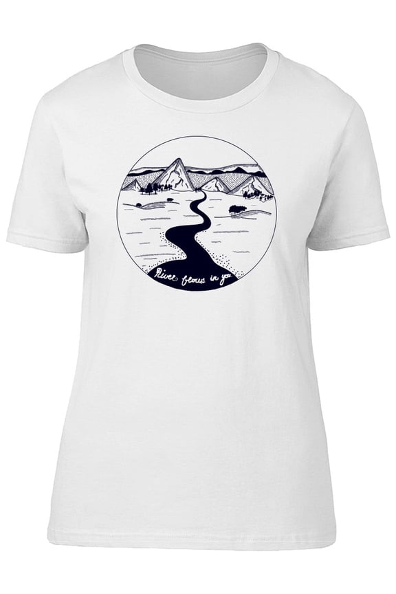 River Flows In You Graphic Quote T-Shirt Men -Image by Shutterstock, Male Medium