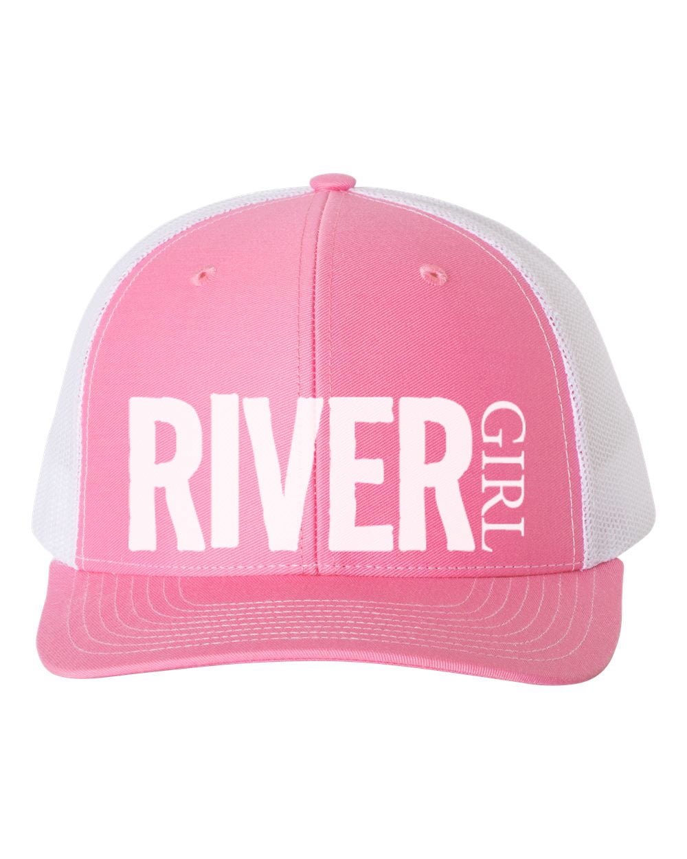 River Girl Hat - Embroidered Baseball Cap, High Ponytail Hole, Perfect For Rafting & Gifts