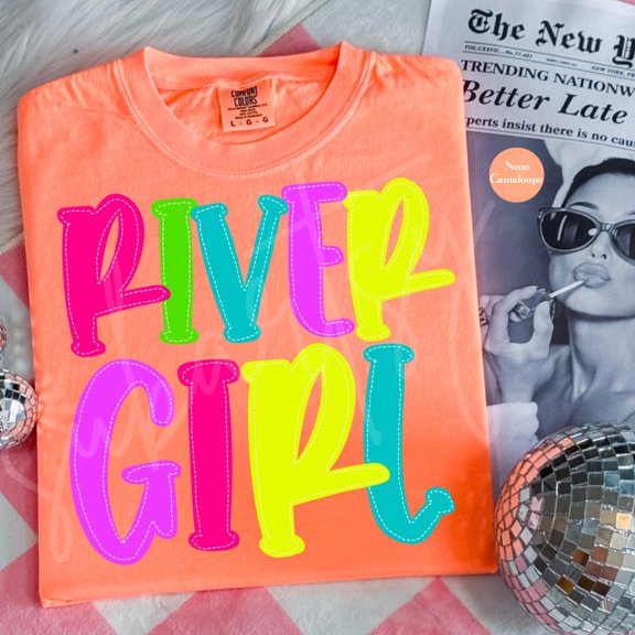 River Girl Summer Shirt, Boating Vacation Shirt, River Shirt, Camping Summer Shirt, Boho River Life Graphic Shirt Tee