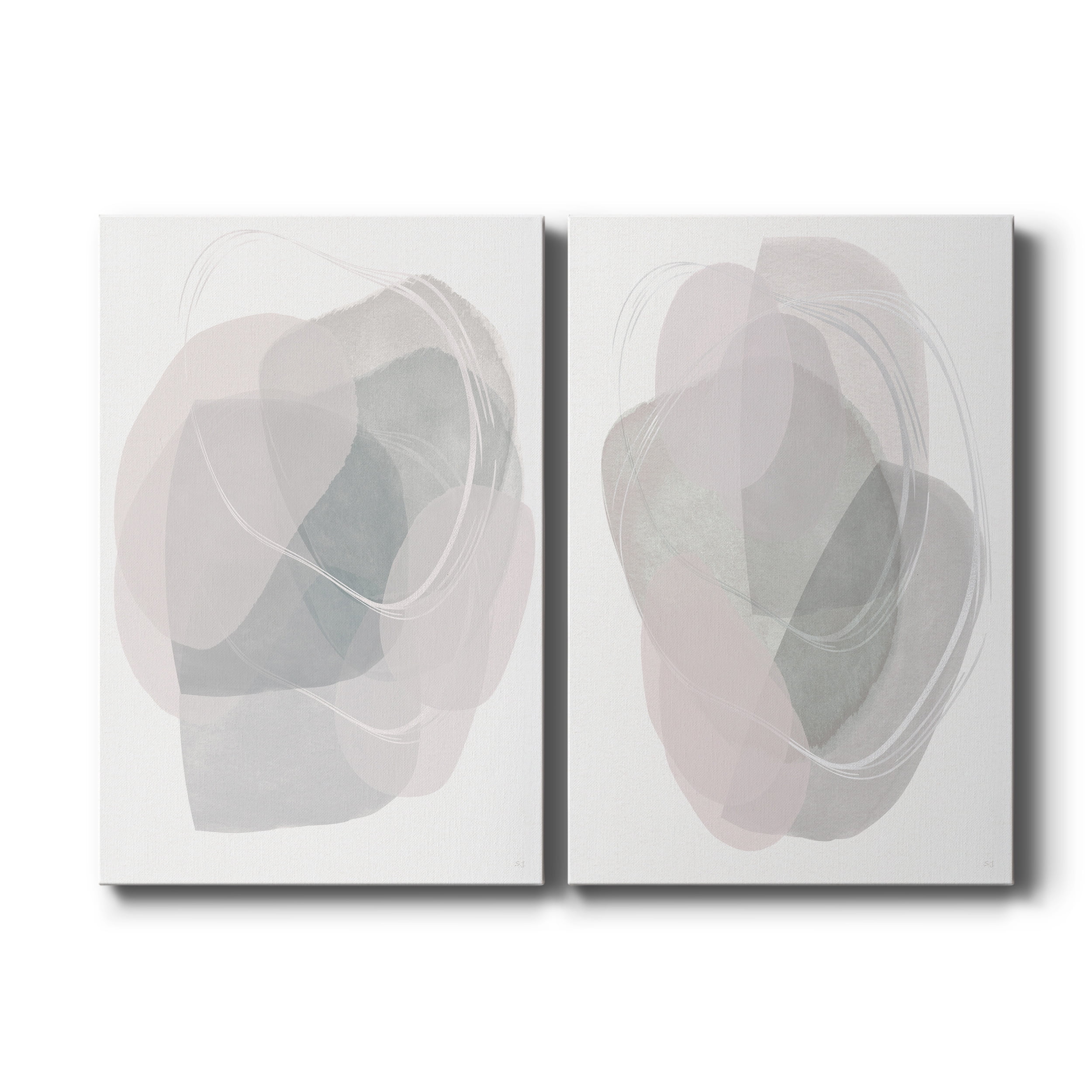 River Jewels I Premium Gallery Wrapped Canvas - Ready to Hang - Set of 2 - 18 x 27 Each