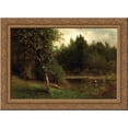 thumbnail image 1 of River Landscape 24x19 Gold Ornate Wood Framed Canvas Art by Inness, George, 1 of 2