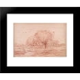 thumbnail image 1 of River Landscape Creek crossing a wooded meadow 20x24 Framed Art Print by Charles-Francois Daubigny, 1 of 2