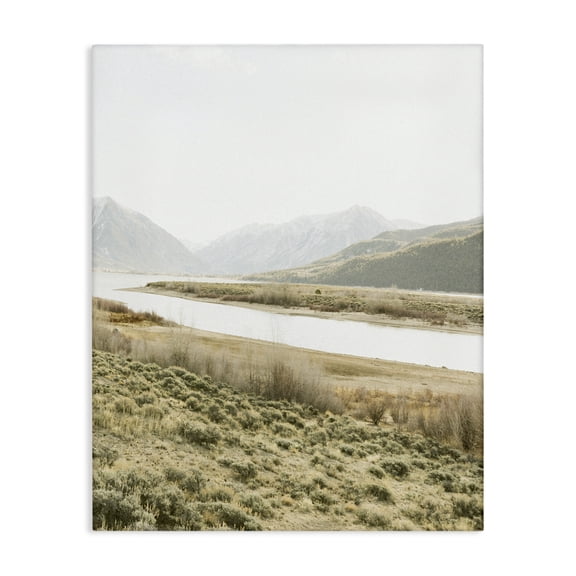 Stupell Industries River Mountains Peace Canvas Wall Art, design by Leah Straatsma, 30 x 24