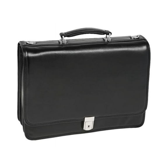 River North Leather Laptop Briefcase