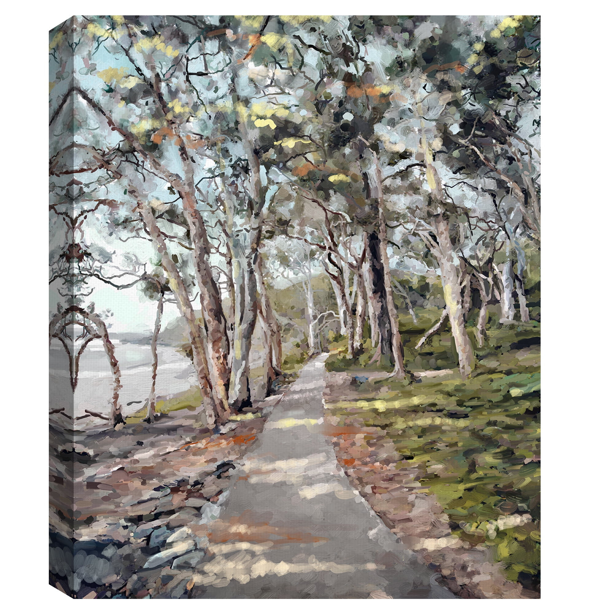 Charming River Path Nature Canvas Art for Kids