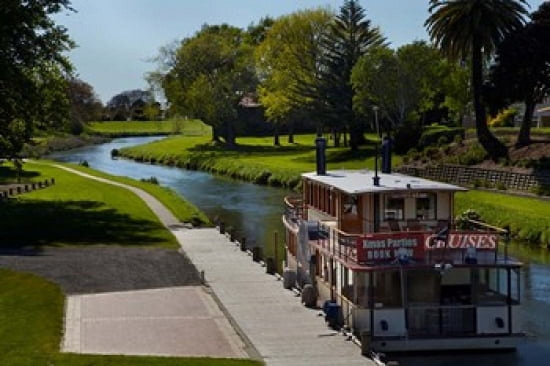 River Queen Paddle Steamer Taylor River New Zealand Canvas Art - David Wall DanitaDelimont (29 x 19)