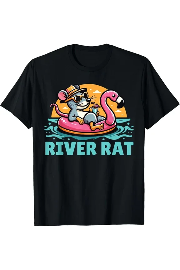 River Rat, River Floating, River Adventures, River Rat T-Shirt Unisex S-5XL Hot Trending Shirt, Vintage Birthday Gift