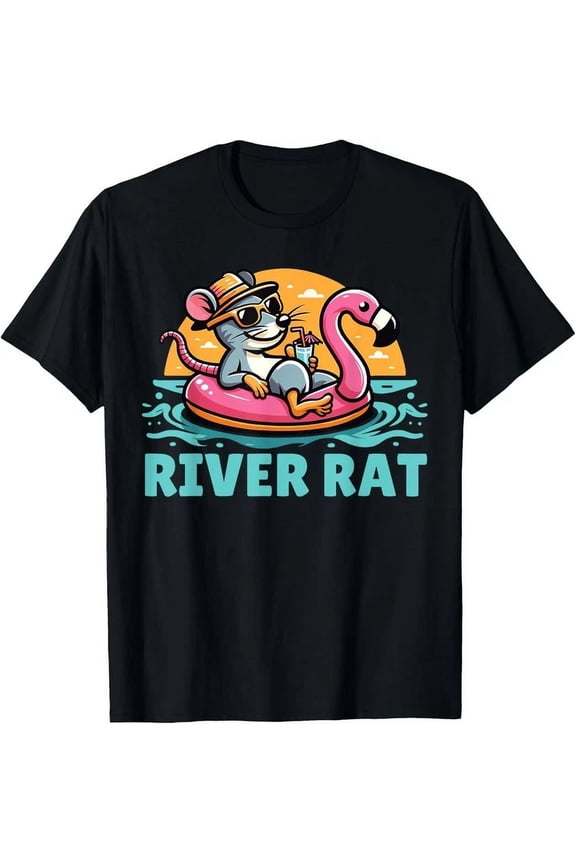 River Rat, River Floating, River Adventures, River Rat T-Shirt Unisex S-5XL Hot Trending Shirt, Vintage Birthday Gift