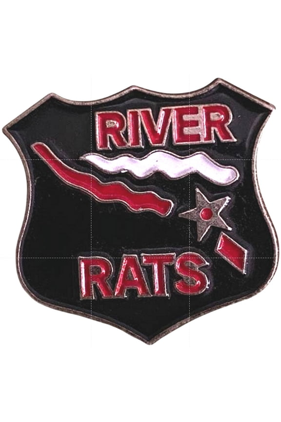 River Rats Fighter Pilots Association Hat Lapel Pin 7/8" 7/8"