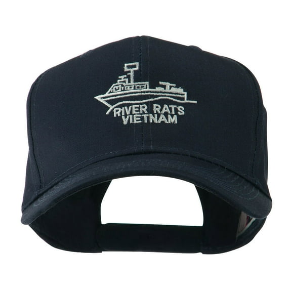 River Rats Vietnam with Riverboat Embroidered Cap - Navy OSFM