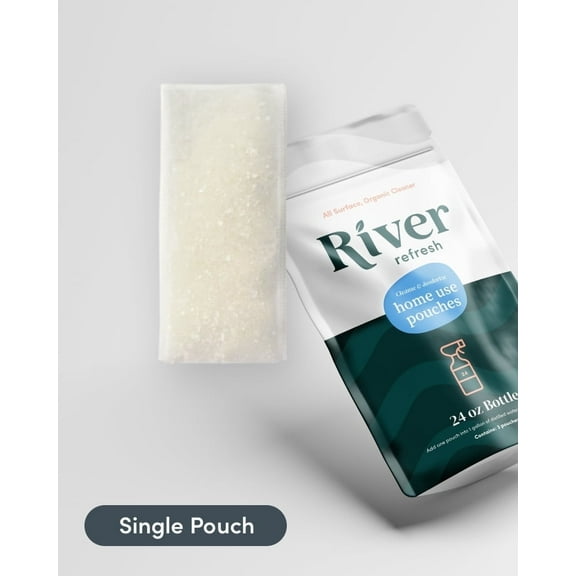 River Refresh Home Clean - (Hypochlorous Surface Cleaner, Deodorizer, Sanitizer) 32 oz Refill Pouch