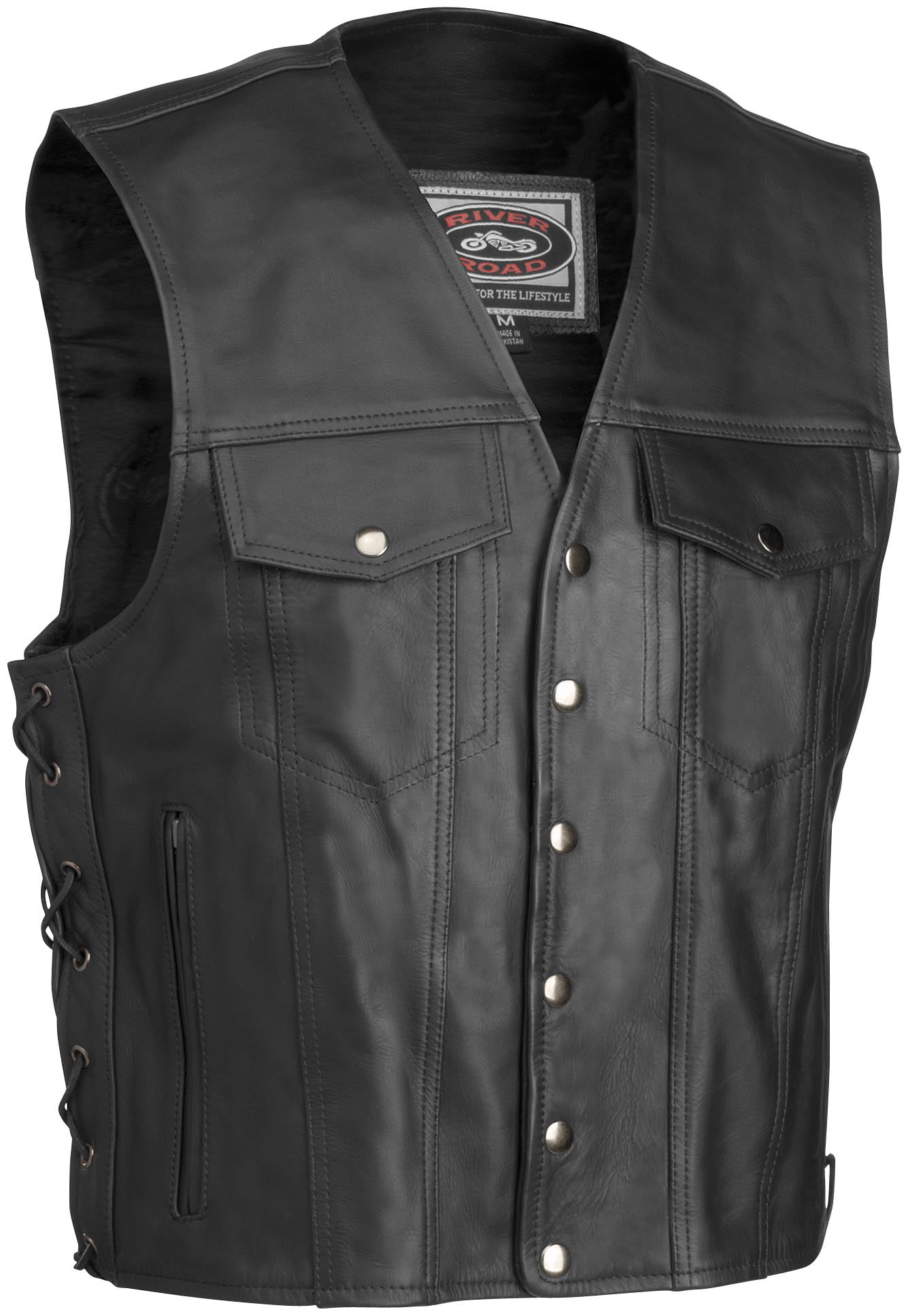 River Road 06 J 1944 2XL Frontier Leather Vest Walmart
