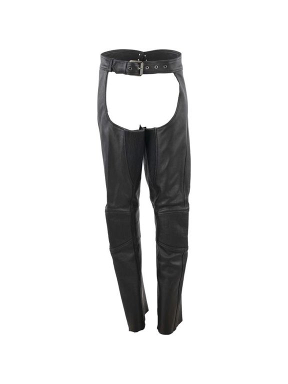 94453 Sierra Leather Chaps Black Womens - 2XL