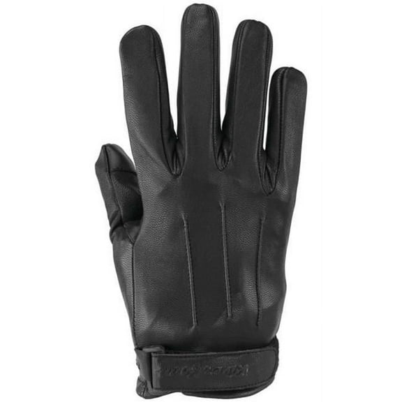 River Road 94506 Laredo Leather Motorcycle Gloves, Black - Small