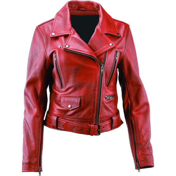 River Road Arabian Spice Leather Jacket Black Womens - Small