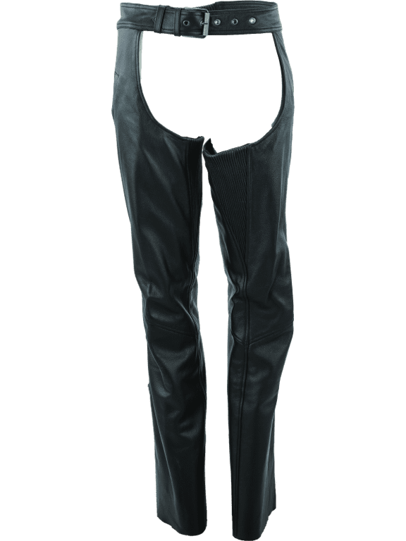 Plains Leather Chaps Black Womens - 3XL