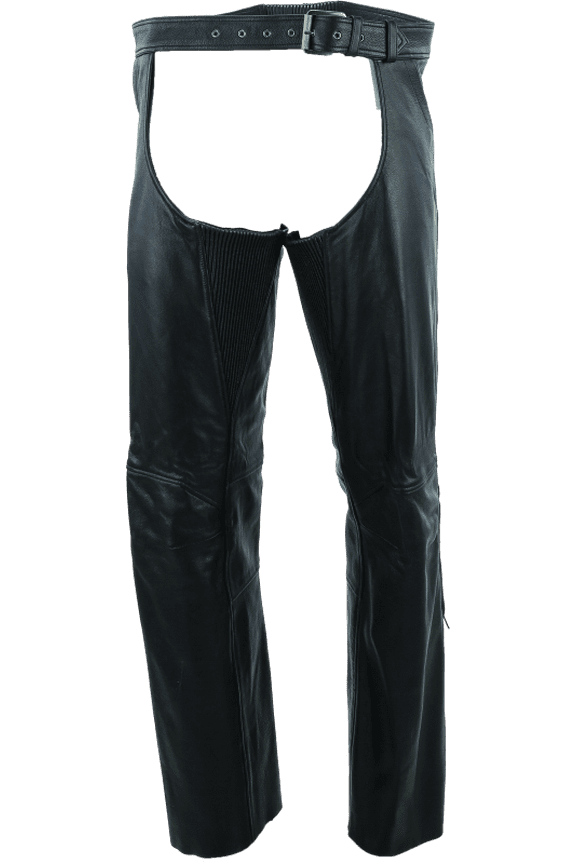 Plains Leather Chaps Black - XL