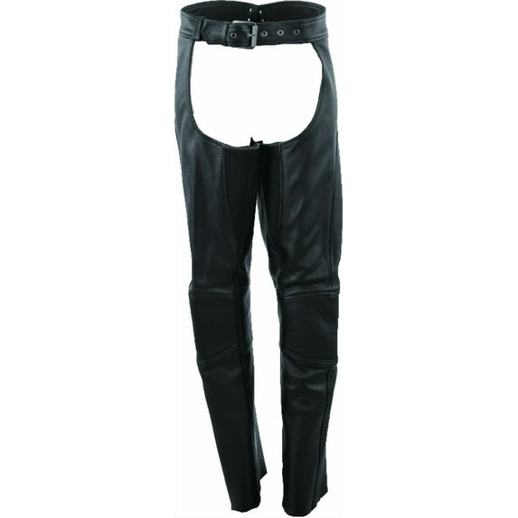 River Road Sierra Leather Chaps Black Womens - Small