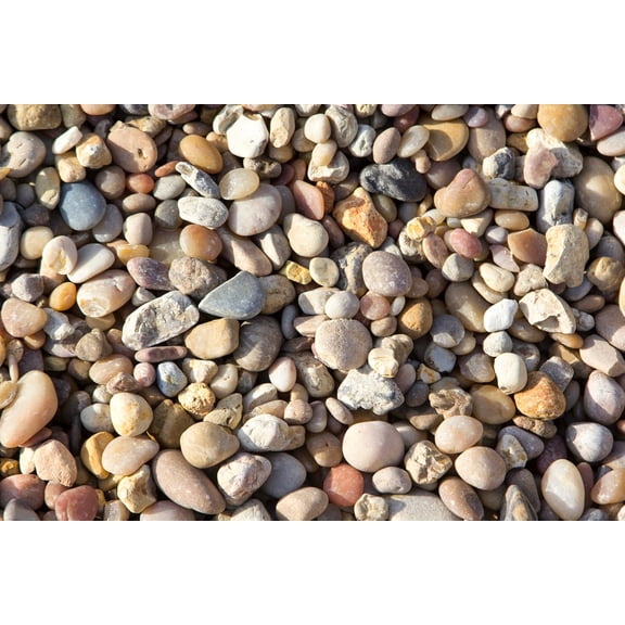 River Rock Alabama Sunset 1" for Landscaping, Drainage, Borders & Walkways Natural Rounded Stone (10 lbs)