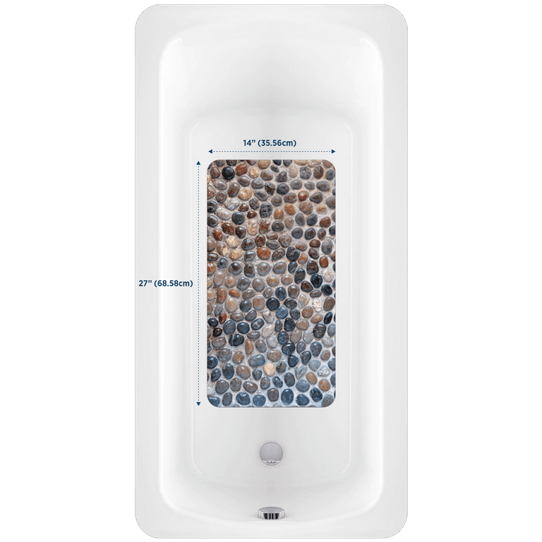 Power Grip Extra Long Bath Tub & Shower Mat, Wet Floor Non-Slip for El –  Jacoozy