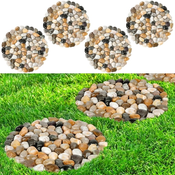 Unbranded Multicolor River Rock Stepping Stones