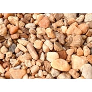 River Rocks: 1/8 - 1/2" Natural Mixed Color Stones for Outdoor Gardens Size: 5 LBS