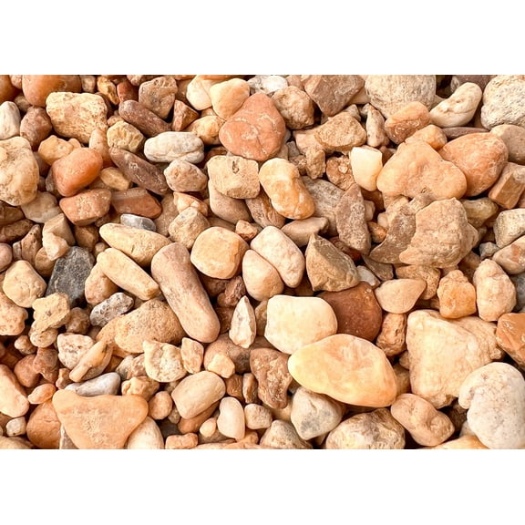 River Rocks: 1/8 - 1" Natural Mixed Color Stones for Outdoor Gardens Size: 5 LBS