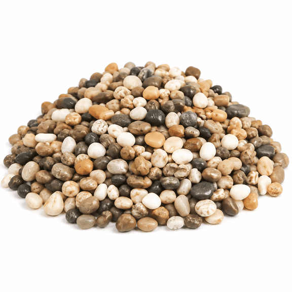 River Rocks, Landscaping Pebbles, Mixed Color Decorative Stones, 1 Pound