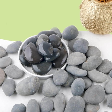 River Rocks, Mexican Beach Pebbles for Plants, Potting, Garden Landscape Stone Paving Stone Grey