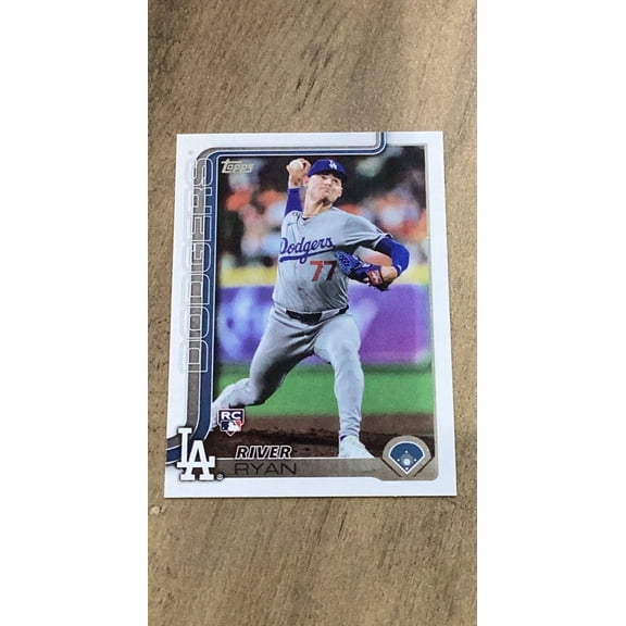 River Ryan MLB Los Angeles Dodgers 2025 Topps 273 RC Trading Card