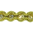 thumbnail image 1 of River Sequin And Cord Trim 5/8"X20yd-Gold, 1 of 2