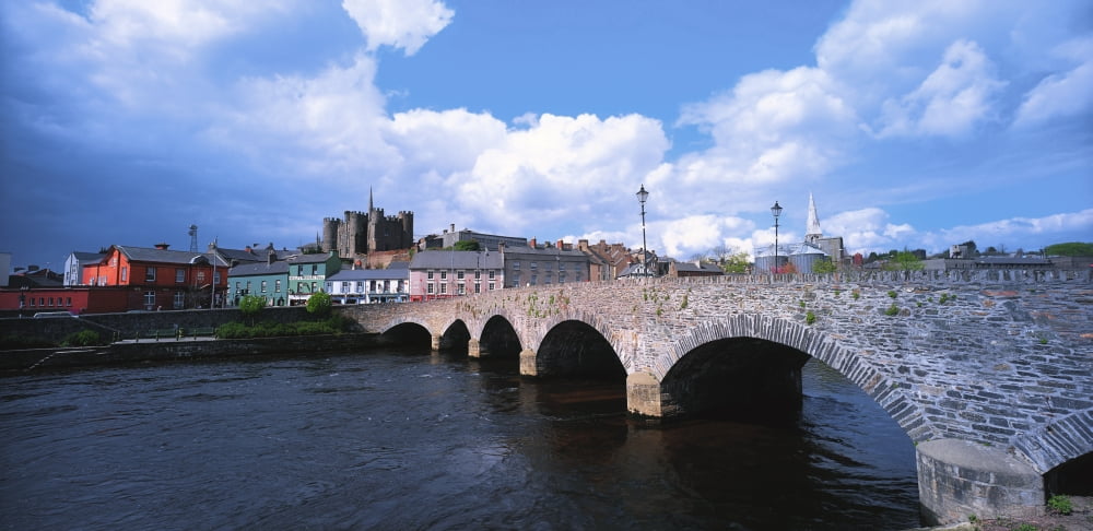 River Slaney Enniscorthy Co Wexford Ireland Canvas Art - The Irish Image Collection Design Pics (28 x 13)