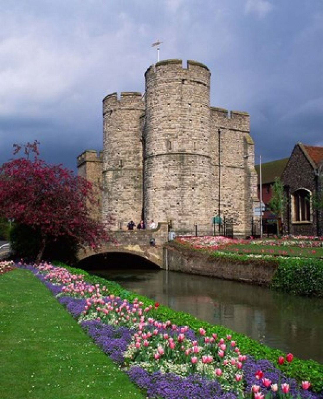 River Stour Canterbury Kent England Canvas Art - Paul Thompson DanitaDelimont (29 x 36)