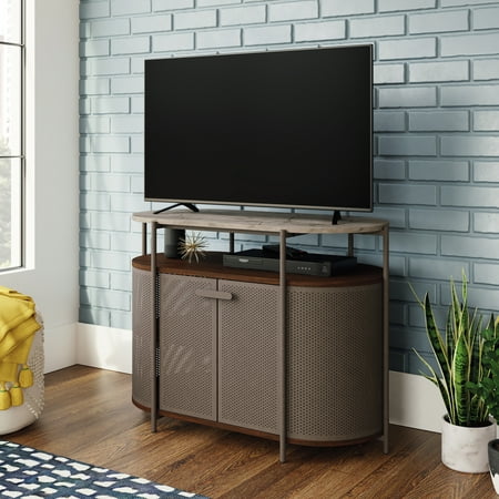 Sauder - Radial Tv Stand -Umber wood - Umber Wood