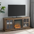 thumbnail image 1 of River Street Designs Reclaimed Barnwood Fireplace TV Stand, 1 of 9