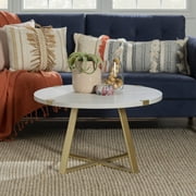 River Street Designs Slate Wrap Leg Faux Marble Coffee Table