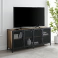thumbnail image 1 of River Street Designs Yuma Riveted 4-Door Rustic Oak TV Stand, 1 of 2