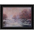 thumbnail image 1 of River Thawing near Vetheuil 24x20 Black Ornate Wood Framed Canvas Art by Monet, Claude, 1 of 2