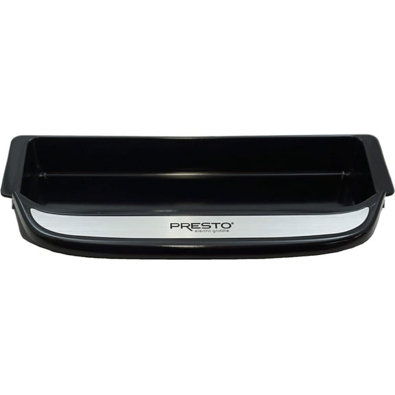 River Trading 22" Griddle Drip Tray, Black, Rectangular Metal