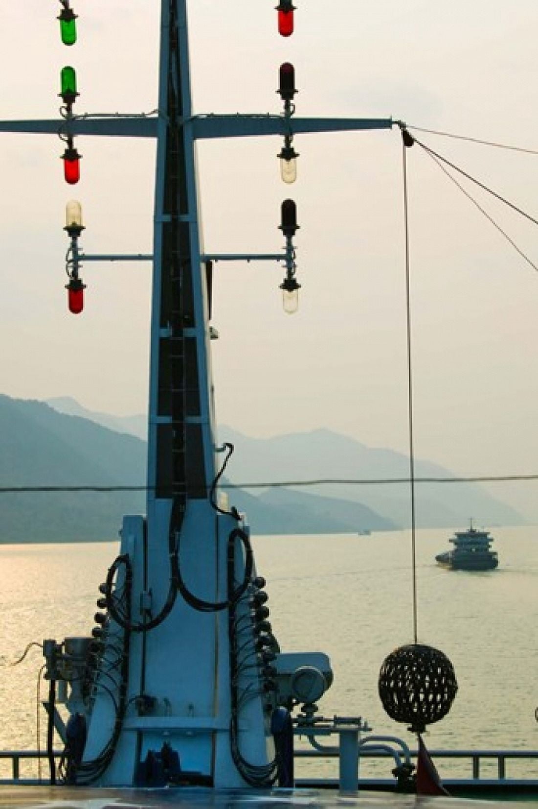 River Traffic on the Yangzi River northeast of Fengdu Town Chongqing China Canvas Art - Panoramic Images (24 x 36)