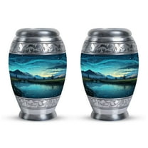 River Urn For Burial In Ground, Mini Urns For Ashes - Funeral Urns For Ashes Adult Female Mother - Adult Urns For Women - Cremation Keepsakes For Ashes, Ash Urns For Humans (3inch,2pcs)