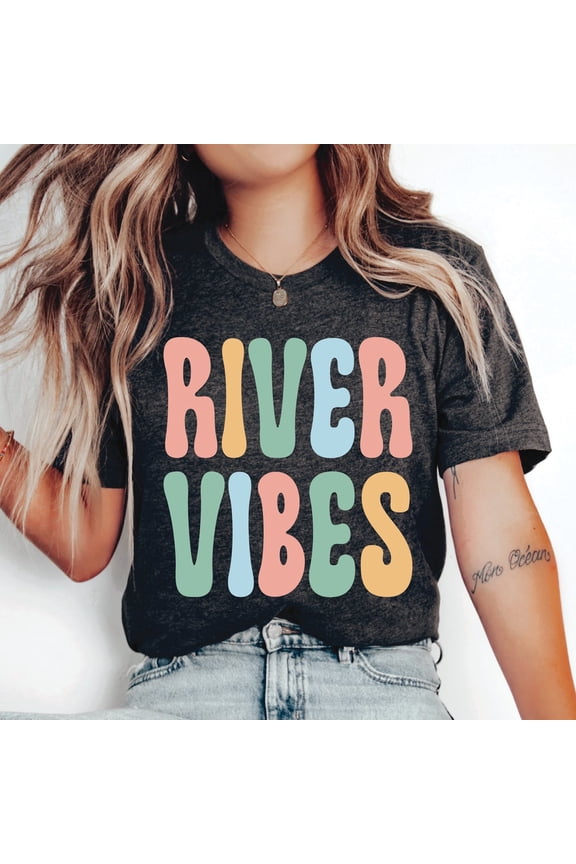 River Vibes Shirt Boating Shirt Vacation Shirt River Life Shirt Pontoon Shirt River Lover Gift Unisex S-5XL Hot Trending Shirt, Vintage Birthday Gift