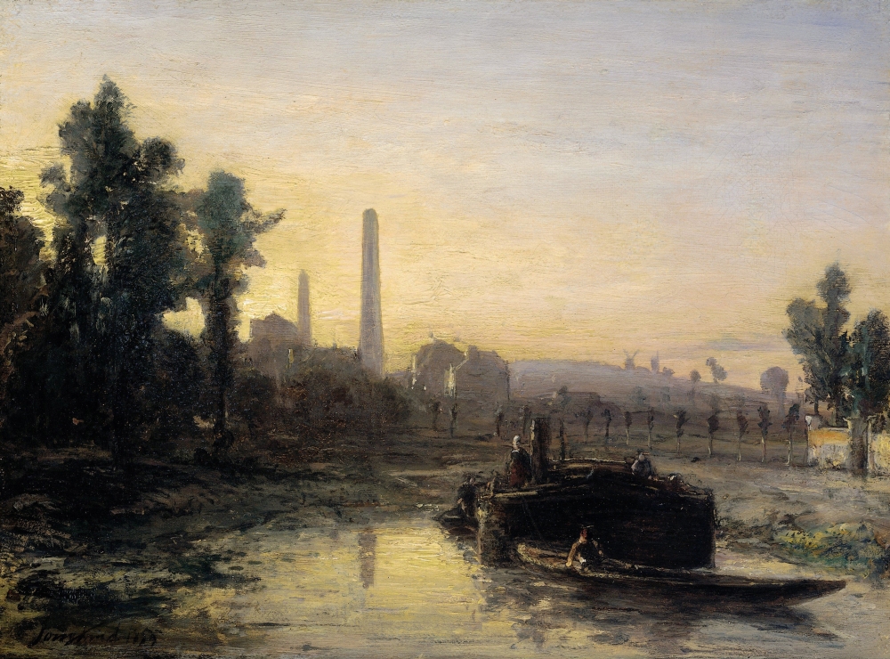 River View In France Canvas Art -  (36 x 24)