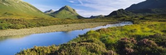 River flowing on a landscape River Sligachan Glen Sligachan Isle of Skye Scotland Canvas Art - Panoramic Images (36 x 12)