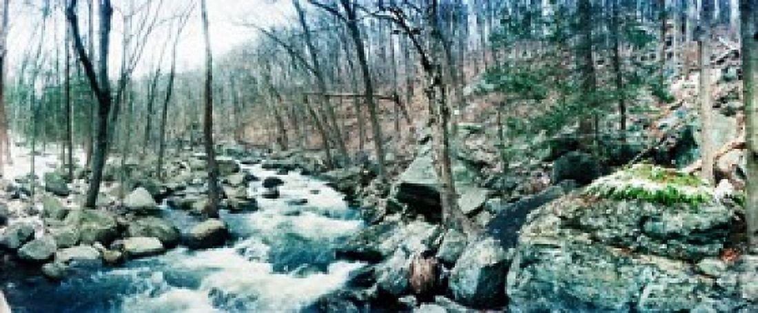 River flowing through a valley Hudson Valley New York State USA Canvas Art - Panoramic Images (15 x 6)