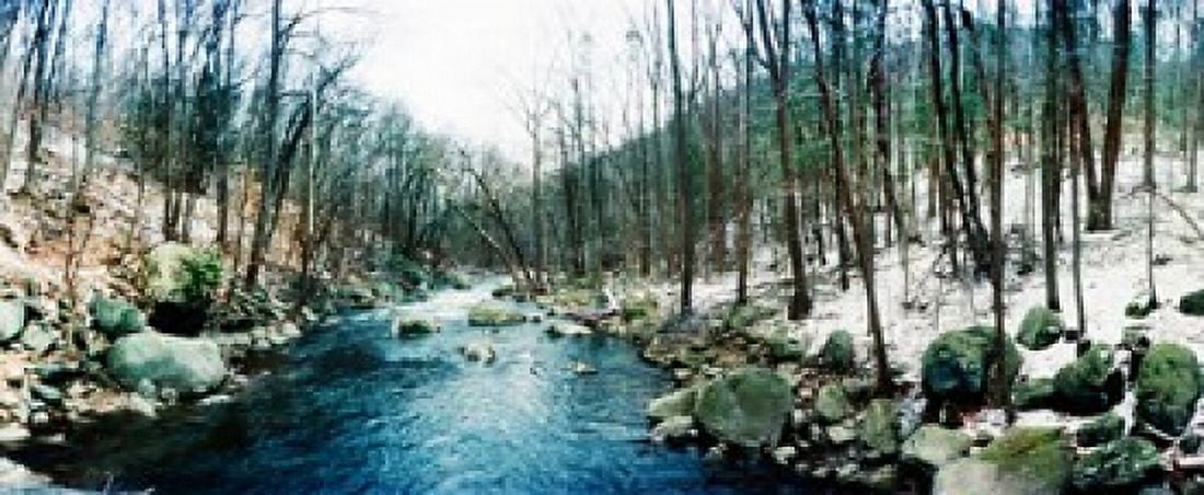 River flowing through a valley Hudson Valley New York State USA Canvas Art - Panoramic Images (15 x 6)