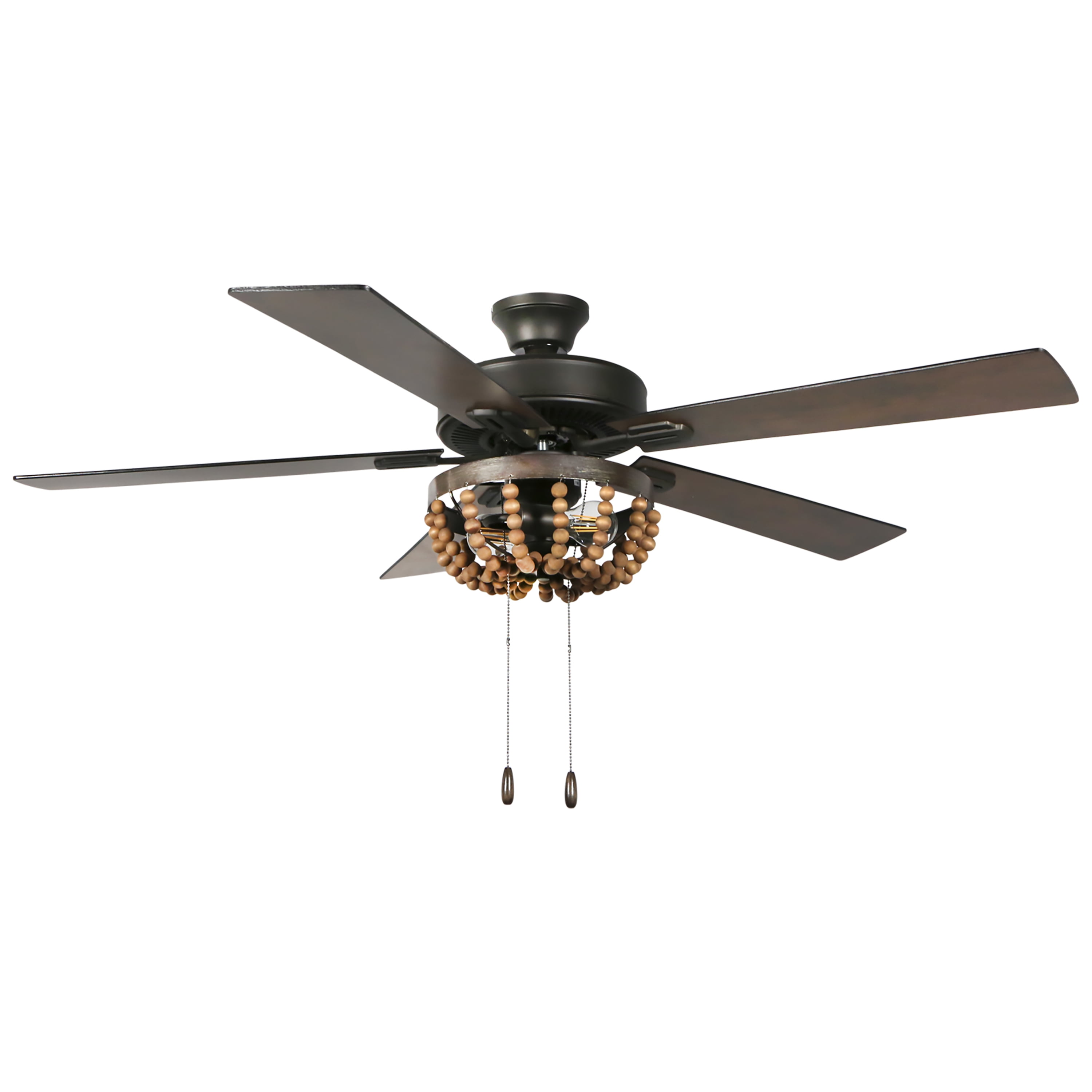 River of Goods 52″ Tallulah Wooden Bead LED Ceiling Fan with Light Sansujyuku sansujyuku.com