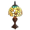thumbnail image 1 of River of Goods Sunflower Bloom Stained Glass 11.5" Accent Lamp, 1 of 6